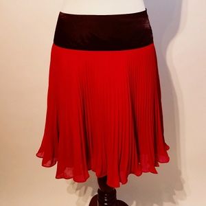 Red and black skirt from the Limited